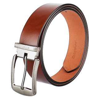 Men's Genuine Leather Belts Buckle- Brown